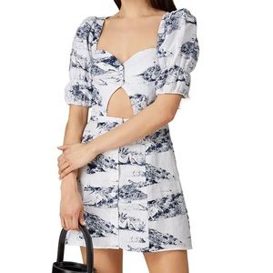 Reformation Linen Mini Clay Dress, available! Size 2!